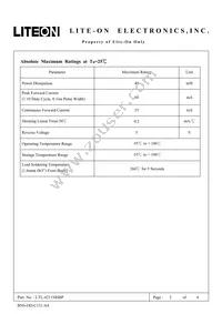 LTL-4211NHBP Datasheet Page 2