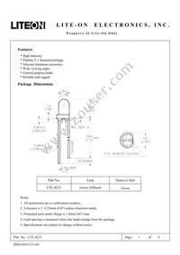 LTL-4231 Datasheet Cover