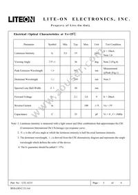 LTL-4233 Datasheet Page 3