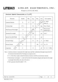 LTL-4251N Datasheet Page 3