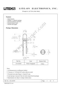 LTL-4252N Datasheet Cover