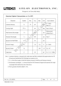 LTL-4261N Datasheet Page 3