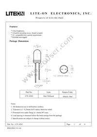 LTL-4263 Datasheet Cover