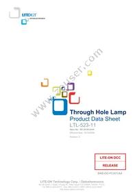 LTL-523-11 Datasheet Cover