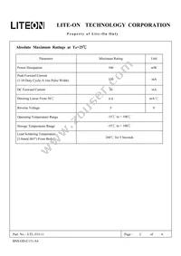 LTL-533-11 Datasheet Page 3