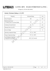 LTL-533-11P2 Datasheet Page 2