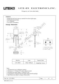 LTL-58EFJ Datasheet Cover