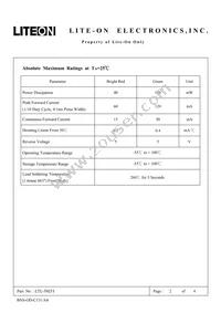 LTL-58EFJ Datasheet Page 2