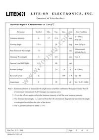 LTL-709E Datasheet Page 3
