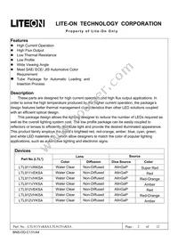 LTL-912VYKSA Datasheet Page 2