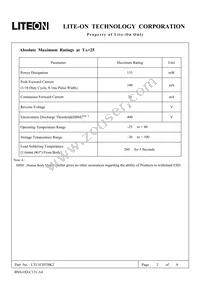 LTL1CHTBK2 Datasheet Page 2