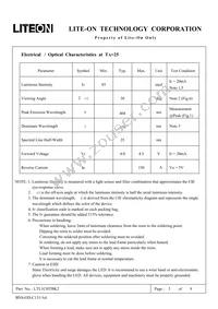 LTL1CHTBK2 Datasheet Page 3