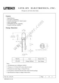 LTL291 Datasheet Cover