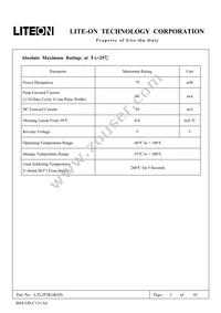 LTL2P3KGKNN Datasheet Page 3