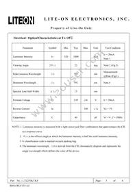 LTL2P3KYKP Datasheet Page 3