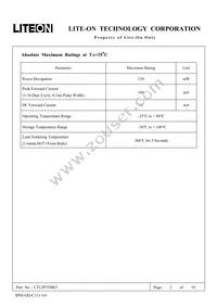 LTL2P3TBK5 Datasheet Page 3