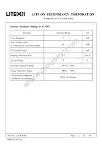 LTL2R3KRK Datasheet Page 3