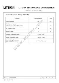 LTL2T3TBK2 Datasheet Page 2