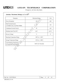 LTL2V3EU3JS Datasheet Page 2