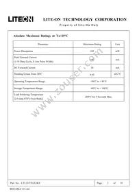 LTL2V3TGX3KS Datasheet Page 2