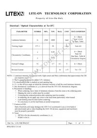 LTL33BCWK5AT Datasheet Page 3