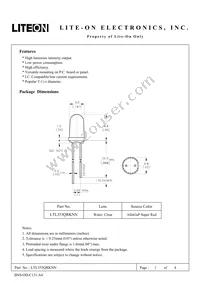 LTL353QRKNN Datasheet Cover