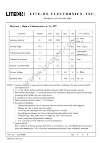 LTL353TBK Datasheet Page 3