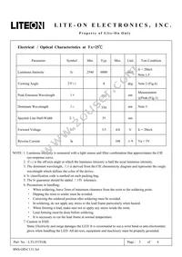 LTL353TGK Datasheet Page 3