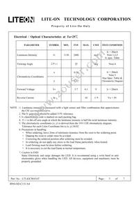 LTL42CW65AT Datasheet Page 3