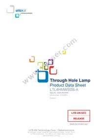 LTL4HMWSDS-A Datasheet Cover