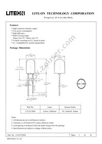 LTL5V3SSS Datasheet Cover