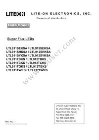 LTL912TGKS Datasheet Cover