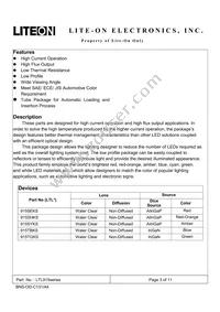 LTL915TGKS Datasheet Page 3