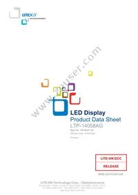 LTP-14058AG Datasheet Cover