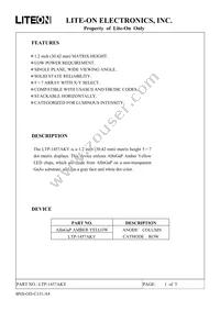 LTP-1457AKY Datasheet Cover