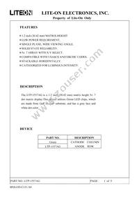 LTP-1557AG Datasheet Cover