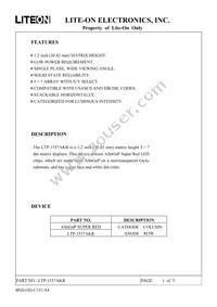 LTP-1557AKR Datasheet Cover