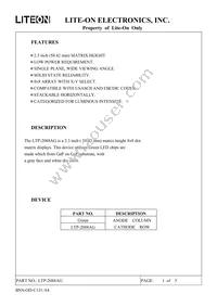 LTP-2088AG Datasheet Page 2