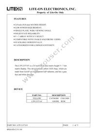 LTP-2157AY Datasheet Cover