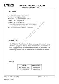 LTP-2458AA-NB Datasheet Page 2