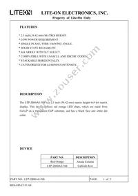 LTP-2B88AE-NB Datasheet Page 2