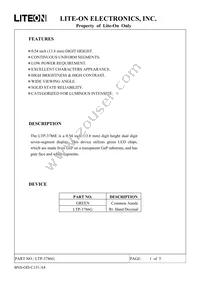 LTP-3786G Datasheet Cover