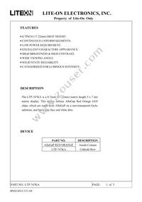 LTP-747KA Datasheet Cover