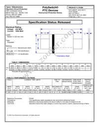 LTP260F Datasheet Cover