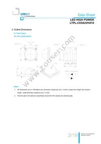 LTPL-C034UVH410 Datasheet Page 3