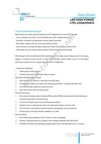 LTPL-C034UVH410 Datasheet Page 18