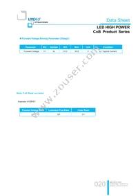 LTPL-M02530ZS50-S1 Datasheet Page 20