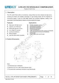 LTPL-P013WS57 Datasheet Cover