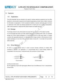 LTPL-P013WS57 Datasheet Page 13