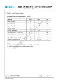 LTPL-P033WS57 Datasheet Page 2